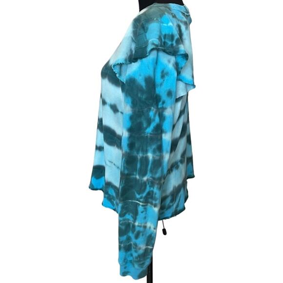 New ~ SOMETHING NAVY ~ REVOLVE Meghan Ruffle Sweatshirt sz XL 100% Cotton - Picture 3 of 9